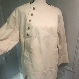 RACHEL COMEY slub cotton painters type smock/tunic, one size